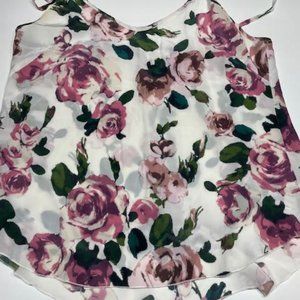 Aritzian Floral Silk Cami size Small